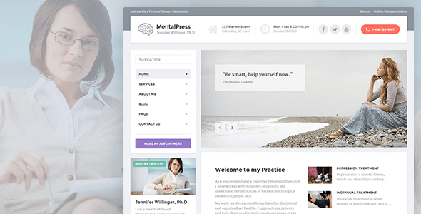 Mentalpress – Wp Theme For Your Medical Or Psychology Website.