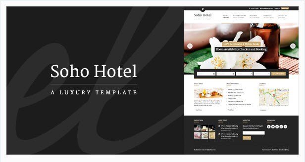 Soho Hotel – Responsive Hotel Booking Wp Theme