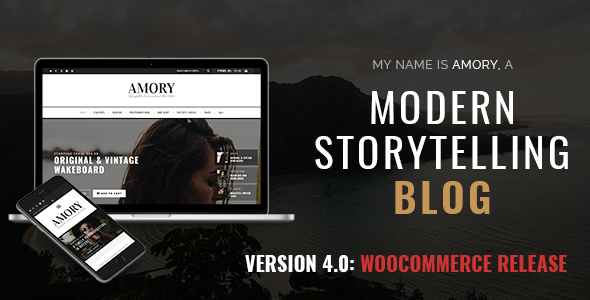 Amory Blog – A Responsive WordPress Blog Theme