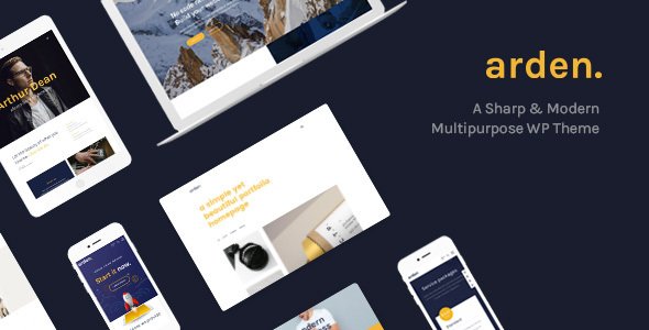 Arden – A Sharp & Modern Multipurpose WordPress Theme