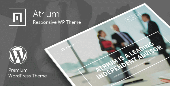 Atrium – Responsive One Page WordPress Theme