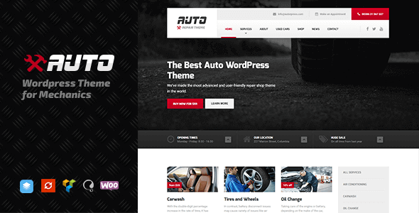 Auto – Ideal Car Mechanic And Auto Repair Template For WordPress