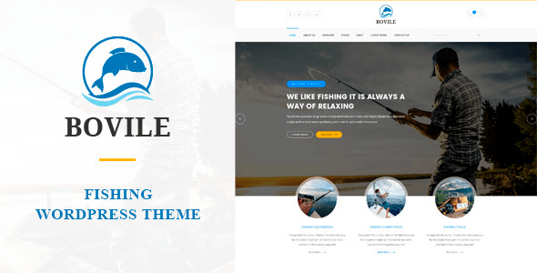 Bovile – Fishing WordPress Theme