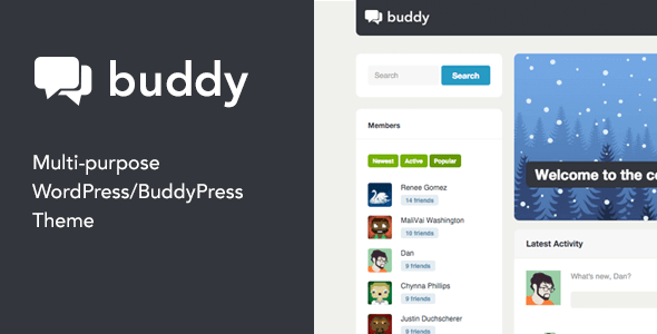 Buddy – Multi-Purpose WordPress Buddypress Theme
