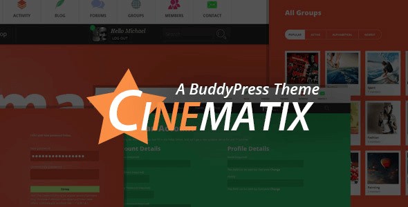 Cinematix – Buddypress Theme