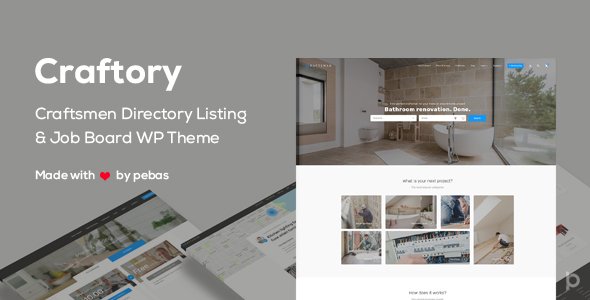 Craftory – Directory Listing Job Board WordPress Theme