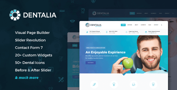 Dentalia – Dentist & Medical WordPress Theme