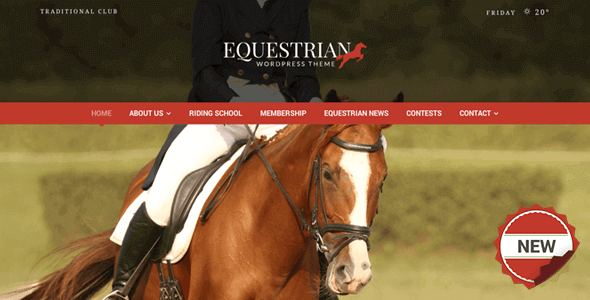 Equestrian – Horses & Stables WordPress Theme