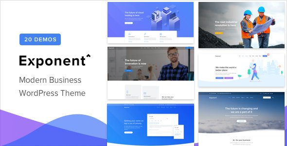 Exponent – Modern Multi-Purpose Business WordPress theme