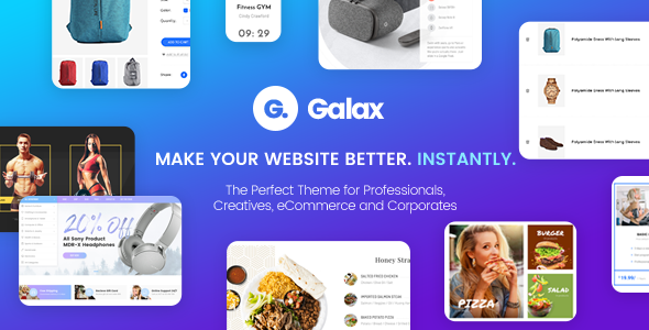 Galax – Creative eCommerce Multi-Purpose WordPress Theme