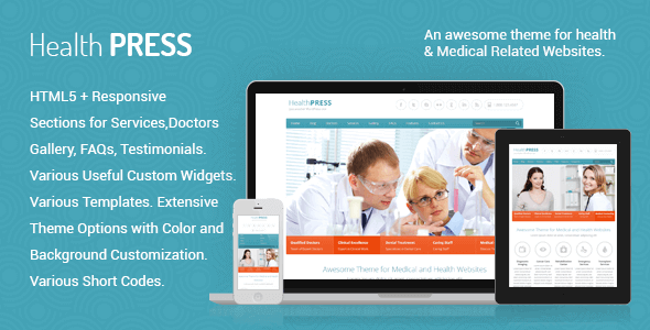 Healthpress – Health And Medical WordPress Theme