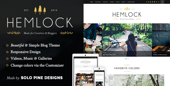 Hemlock – A Responsive WordPress Blog Theme