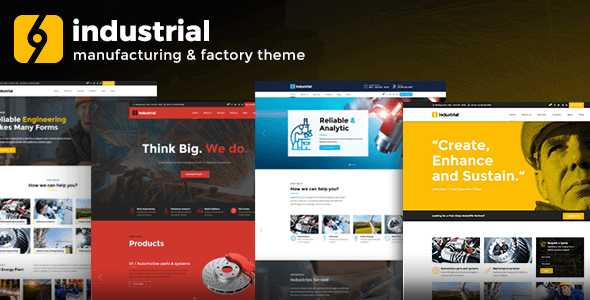 Industrial – Industry & Factory WordPress Theme
