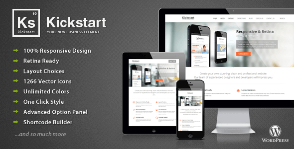 Kickstart – Retina Responsive Multi-Purpose Theme