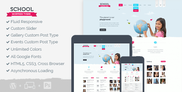 School – WordPress Theme For Schools And Other Educational Programs
