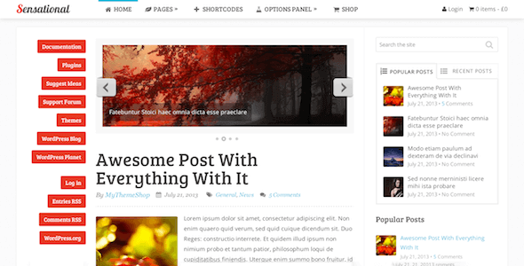 Sensational – Fully Responsive & Seo Optimized Magazine Wp Theme