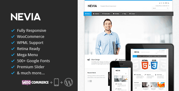 Nevia – Responsive Multi-Purpose WordPress Theme