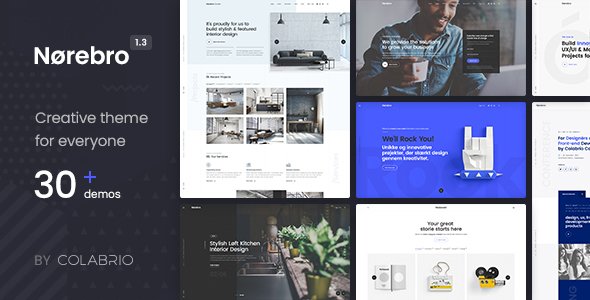 Norebro – Creative Portfolio Theme for Multipurpose Usage