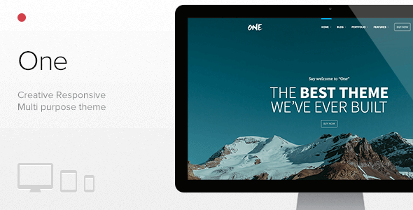 One – The Creative Multipurpose Portfolio Theme