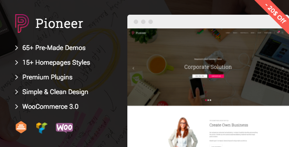 Pioneer – Multi-Concept Corporate WordPress Theme