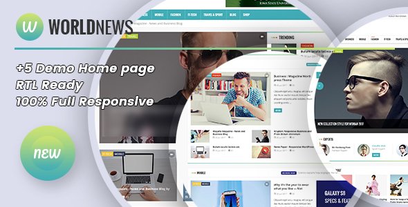WorldNews – Magazine RTL Responsive WordPress BlogMagazine