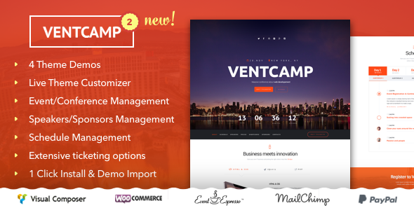 Ventcamp – Event And Conference Theme