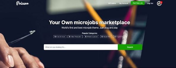 Pricerr – Microjobs Marketplace Theme