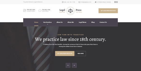 Legalpress – WordPress Theme For Attorneys