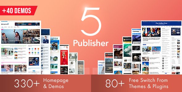 Publisher – Magazine Blog Newspaper And Review WordPress Theme