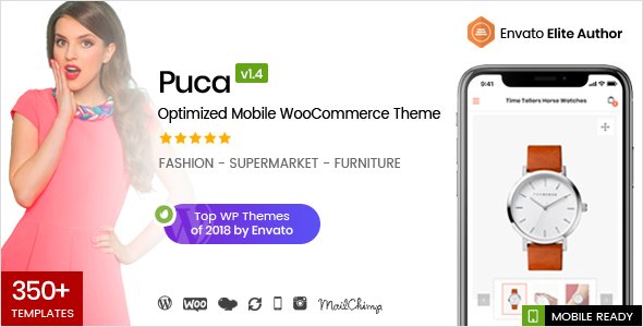 Puca – Optimized Mobile WooCommerce Theme