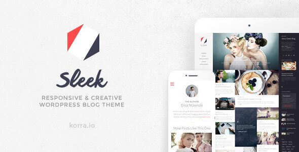 Sleek – Responsive & Creative WordPress Blog Theme