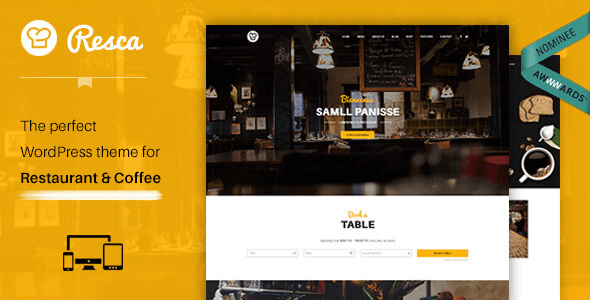 Resca – WordPress Restaurant Theme