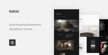 Rubenz WordPress Theme v3.2.0 (Creative Portfolio AJAX WordPress Theme)