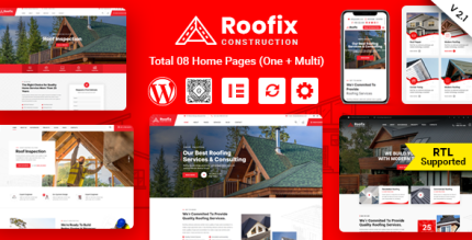 Roofix WordPress Theme   v2.2.1 (Roofing Services)