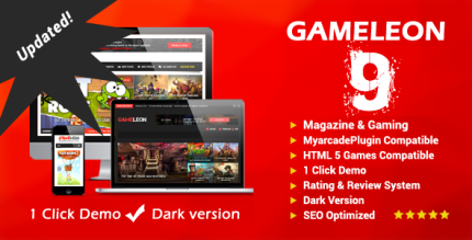 Gameleon Theme   v9.6  (WordPress Gaming & Magazine Theme)