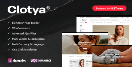 Clotya eCommerce Theme v1.3.5:   (Fashion Store Theme)