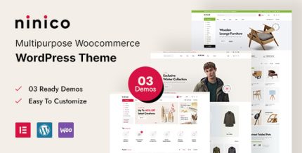 Ninico WordPress Theme v1.0.7 (Minimal WooCommerce Theme)