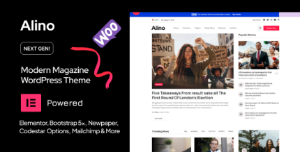Alino WordPress Theme v2.0 (Personal Blog)