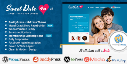 Sweet Date Theme  v3.9.1