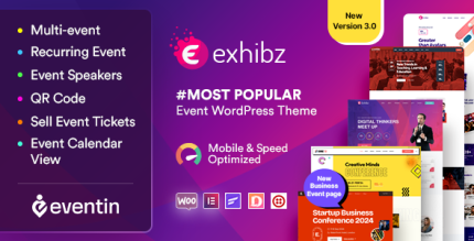 Exhibz Theme  v3.0.0
